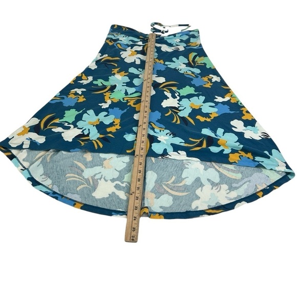 Patagonia Kamla Blue Convertible Floral Halter Dress Skirt Outdoor Womens Small - Picture 7 of 12